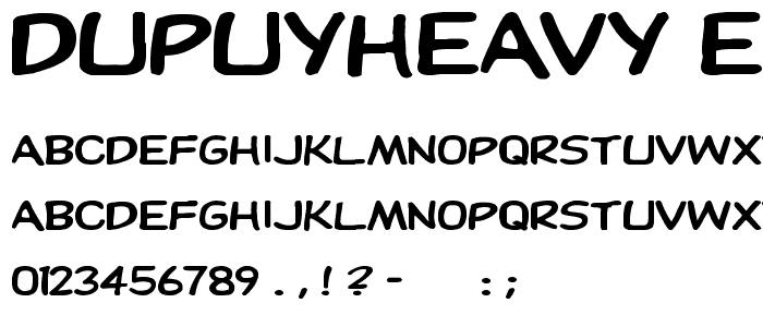 DupuyHeavy Ex font